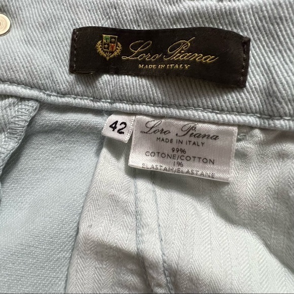 LORO PIANA Women's Mathias Trouser Light Mint High Rise Jeans Denim 42 6 - Picture 6 of 10